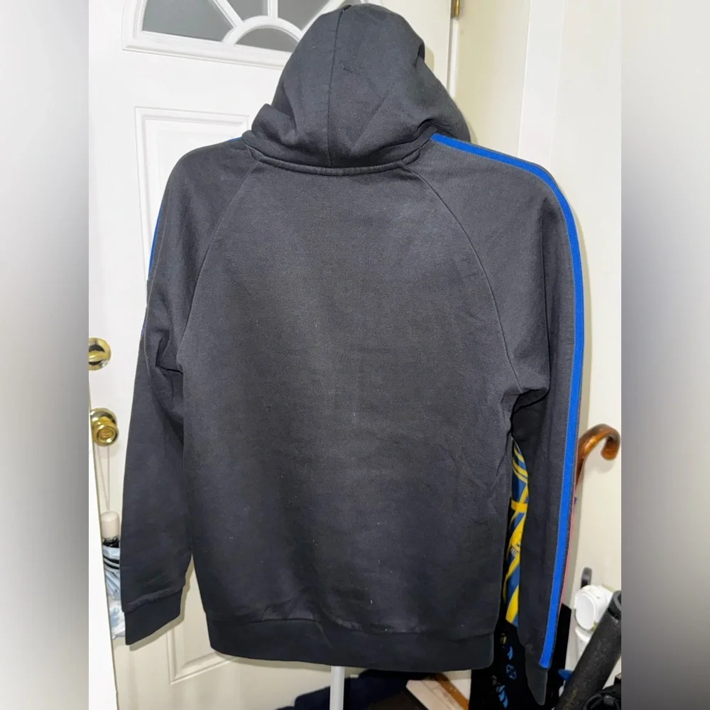 Adidas Black Hoodie with Red Accents